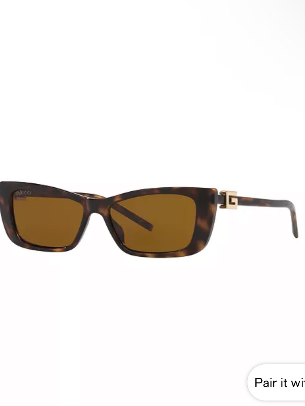 Gucci Women’s Tortoiseshell Sunglasses with Brown Lenses